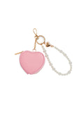 Heart Pouch Bag Charm - Greige Goods