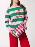 Merry Checkered Pouch - Greige Goods