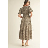 Leopard Mini Dress - Greige Goods