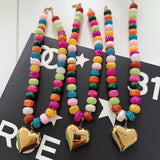 Colorful Heart Necklace - Greige Goods