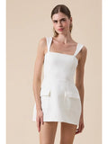 The Hampton Mini Dress - Greige Goods