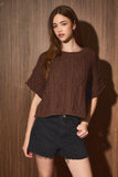 Coffe Shop Knit Top - Greige Goods