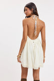 Bohemian Halter Dress - Greige Goods