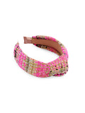 Textured Plaid Headband - Greige Goods