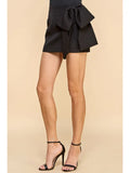 High Waisted Bow Skirt - Greige Goods