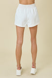 Flared Denim Shorts - Greige Goods