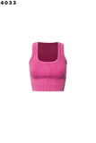 Thick Rib Washed Crop Tank - Greige Goods