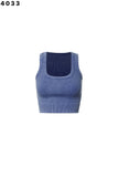 Thick Rib Washed Crop Tank - Greige Goods