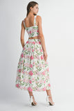 Floral Top & Skirt Set - Greige Goods