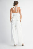Halter Neck Top & Pants Set - Greige Goods