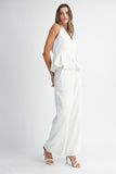 Halter Neck Top & Pants Set - Greige Goods