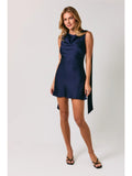 Midnight Muse Satin Mini Dress - Greige Goods
