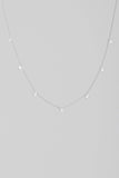 Multi Rhinestone Drop Necklace - Greige Goods