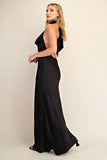 Scarf Effect Drape Dress - Greige Goods