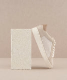 The Berne Pearl Studded Sneaker - Greige Goods