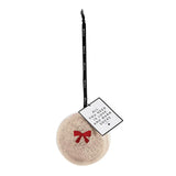 Cozy Bow Sock Ornament - Greige Goods