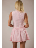 Drop Waist Gingham Mini Dress - Greige Goods