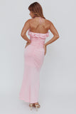Asymmetric Rose Dress - Greige Goods
