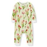 Luxe Stretch Zip Romper - Greige Goods