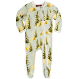 B Zipper Footed Romper - Greige Goods