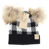 Newborn Buffalo Pom Hat - Greige Goods