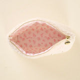 Bow Teddy Pouch - Greige Goods