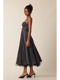 Polka Dot Lace Dress - Greige Goods