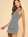 Fine Line Romper - Greige Goods