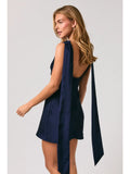 Midnight Muse Satin Mini Dress - Greige Goods