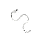 Silver Dainty Herringbone Bracelet - Greige Goods