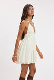 Bohemian Halter Dress - Greige Goods