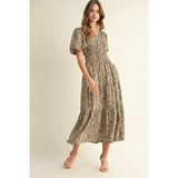 Leopard Mini Dress - Greige Goods