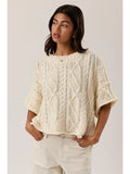 Coffe Shop Knit Top - Greige Goods