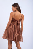 Sheer Layered Swing Dress - Greige Goods