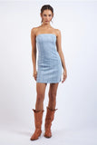 Denim Unfinished Tube Mini - Greige Goods