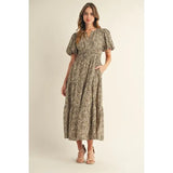 Leopard Mini Dress - Greige Goods