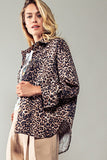 Leopard Print Work Jacket - Greige Goods