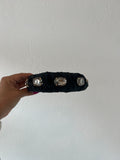 Dupioni Crystal Puff Headband - Greige Goods