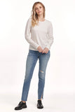 Kathy LS Jersey Tee - Greige Goods