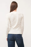 Nina Crew Neck LS - Greige Goods