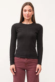 Nina Crew Neck LS - Greige Goods