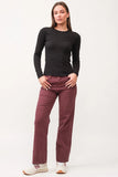 Nina Crew Neck LS - Greige Goods