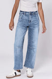 Lasso High Rise Cropped Jeans - Greige Goods