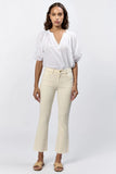 Jeanne Cropped Flare Jean - Greige Goods