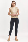 Tatiana Sleeveless Sweater - Greige Goods