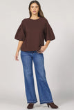 Matteo Puff Sleeve Sweater - Greige Goods