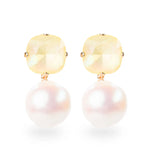 Jayne Crystal Drop Earring - Greige Goods