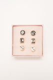 Bella Boxed Earring Trio - Greige Goods