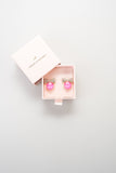 Bow Tie Crystal Post Earring - Greige Goods