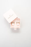 Bow Tie Crystal Post Earring - Greige Goods
